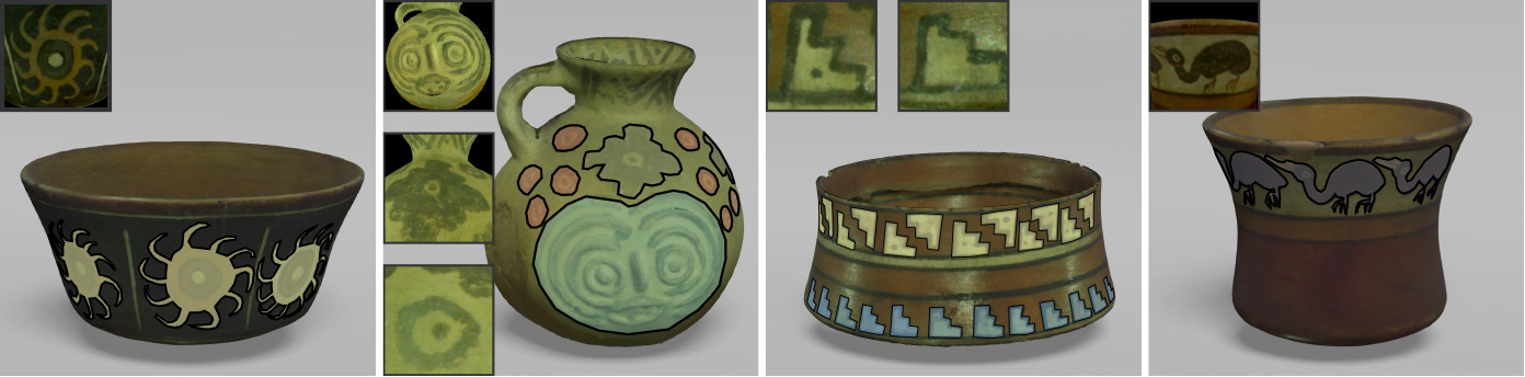 A Benchmark Dataset for Repetitive Pattern Recognition on Textured 3D Surfaces